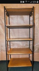 Longenberger 5 tier wrought iron shelf